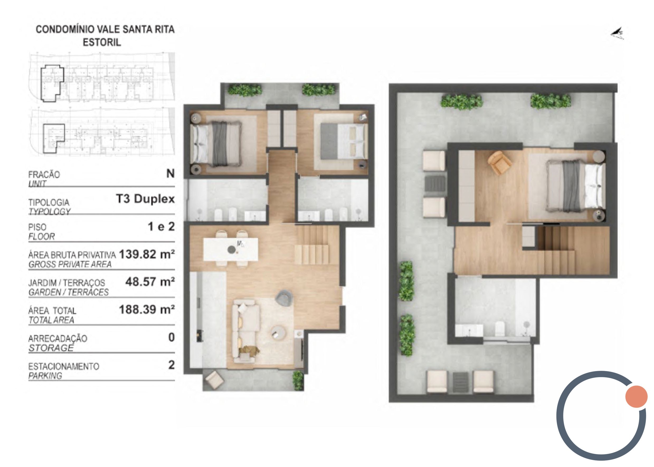 T3 Duplex Penthouse with Terrace in a Luxury Condominium